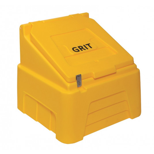 200 Litre Lockable Grit Bin - Yellow