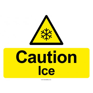 Caution Ice Sign - 450mm x 600mm