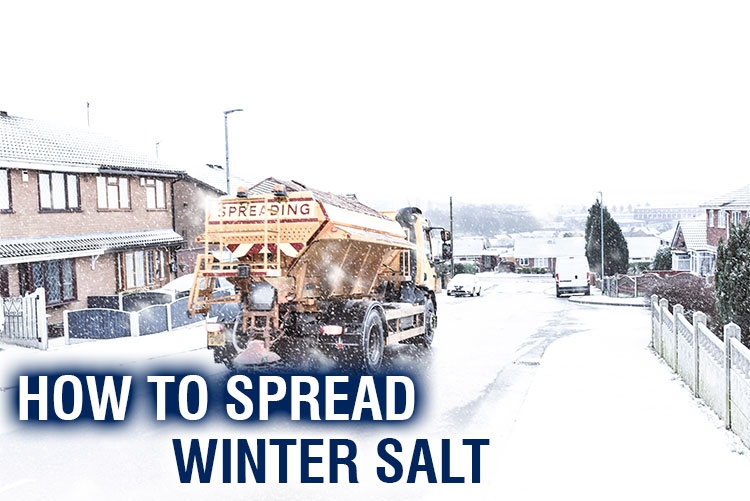 How to spread winter salt